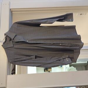 Arrow Men's Fitted Dress Shirt Grey/Purple